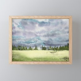 Ethereal Vista | Watercolor Landscape Framed Mini Art Print
