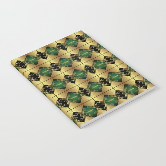 Vintage Art Decó Pattern Notebook