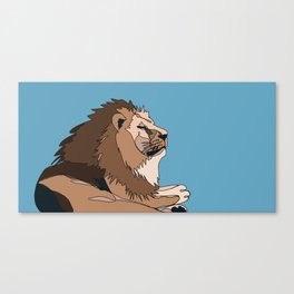 Resting Lion Canvas Print