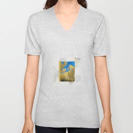 Autumn Leaves V Neck T Shirt