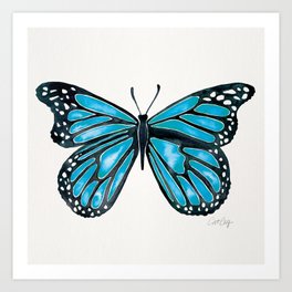 Blue Morpho Butterfly Art Print