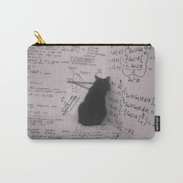 Schrödinger's Cat Cornered Carry-All Pouch | Photo, Cat, Math, Quantumcomputing, Hdr, Thoughtexperiment, Black And White, Digital, Paradox, Blackandwhite 