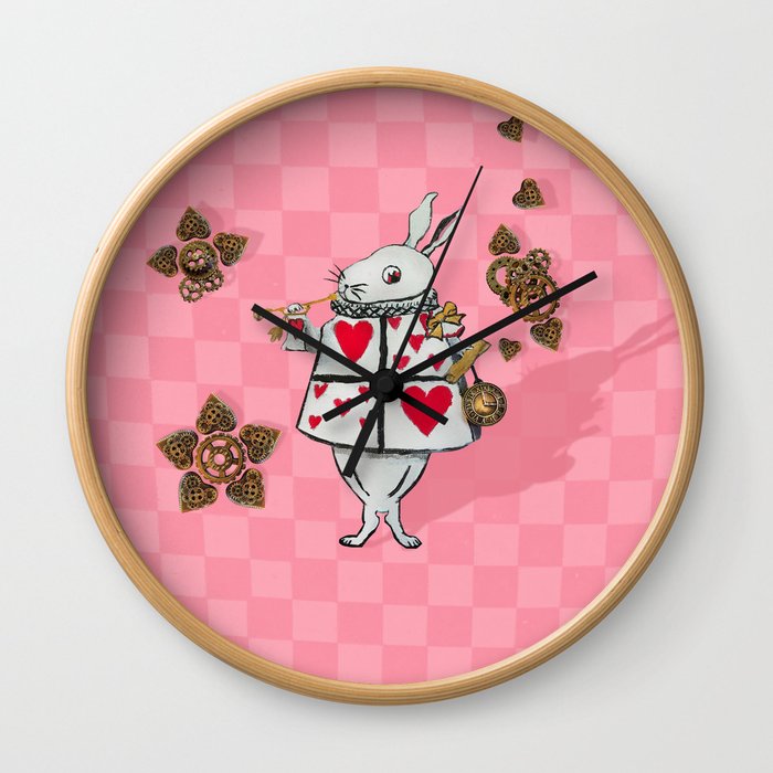 White Rabbit Tick Tock Wall Clock