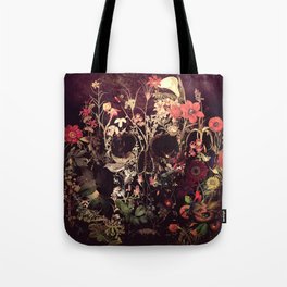 Bloom Skull Tote Bag