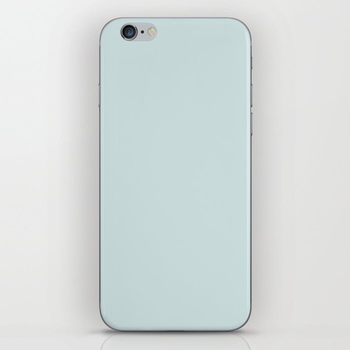 Pale Pastel Blue Solid Color Hue Shade - Patternless iPhone Skin