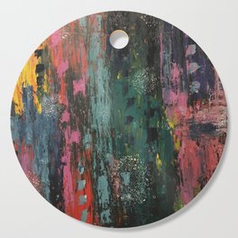 bliss, abstract painting Cutting Board