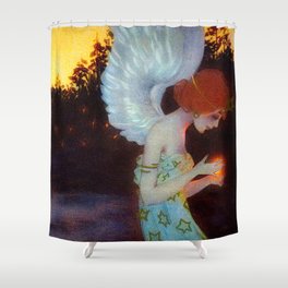 Firefly Fairy Shower Curtain