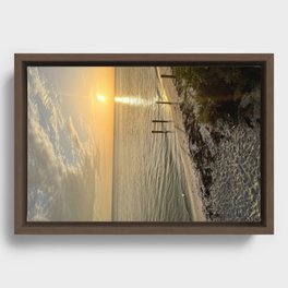 Ana Maria Island Ocean Sunrise Framed Canvas