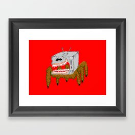 T.V. Spider Framed Art Print