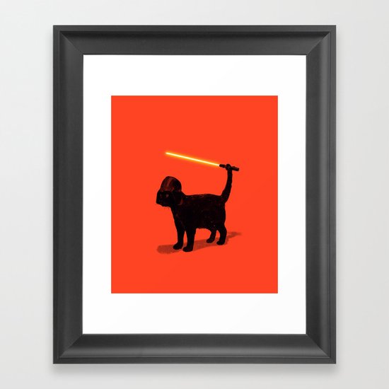 Cat Vader Framed Art Print
