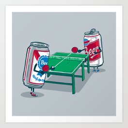 Beer Pong Art Print