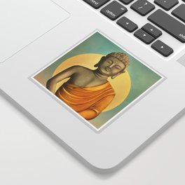 Gold Buddha Sticker