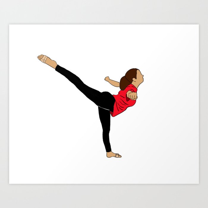 Cheer arabesque Art Print by Vannahbear | Society6