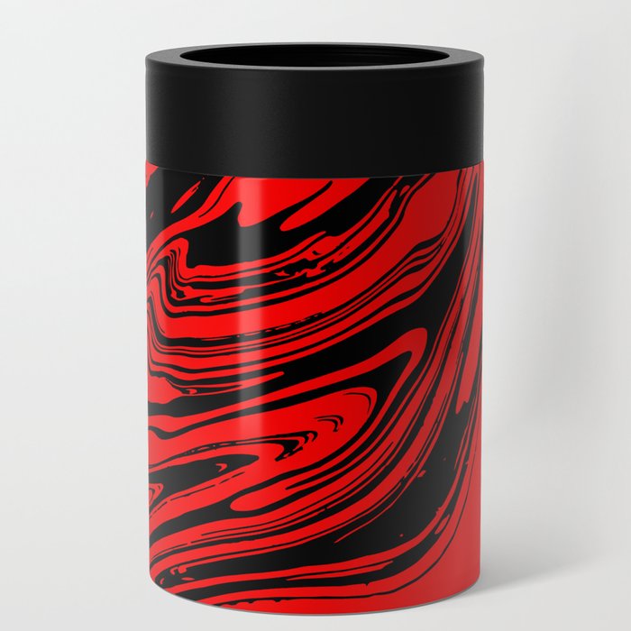 Red marble Can Cooler