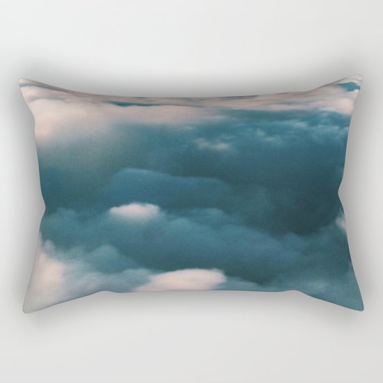 Blue Clouds Rectangular Pillow