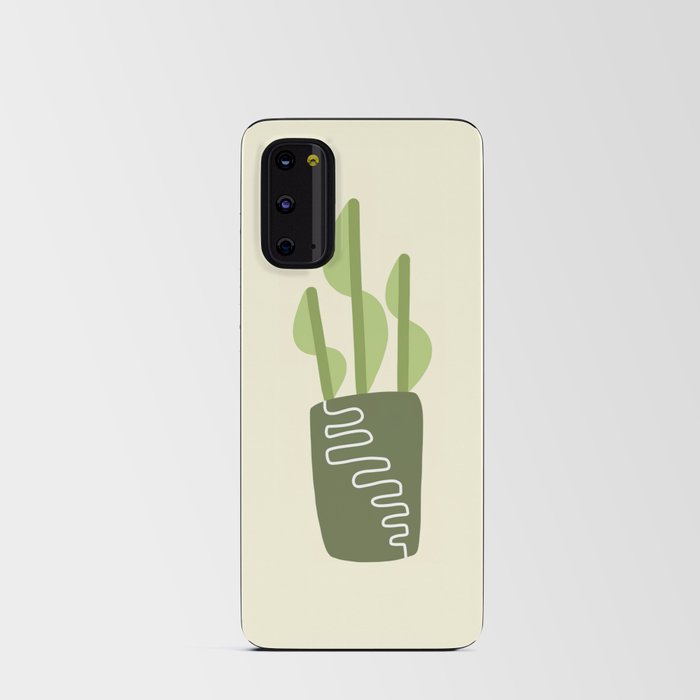 Minimal plant vase 1 Android Card Case