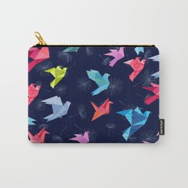 Origami Birds in Flight Carry-All Pouch | Flying, Japan, Paperbirds, Graphicdesign, Origami, Birds 