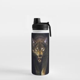 dark wolf Water Bottle