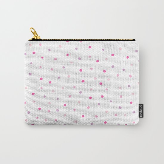 Confetti Dazzling Pink Polka Dots (Sprinkles) Carry-All Pouch