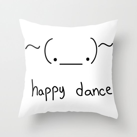 Happy Dance Throw Pillow