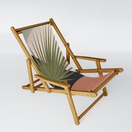 Tropical Leaf- Abstract Art 5 Sling Chair