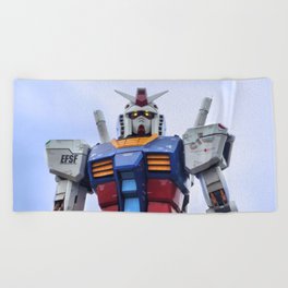 Gundam Stare Beach Towel