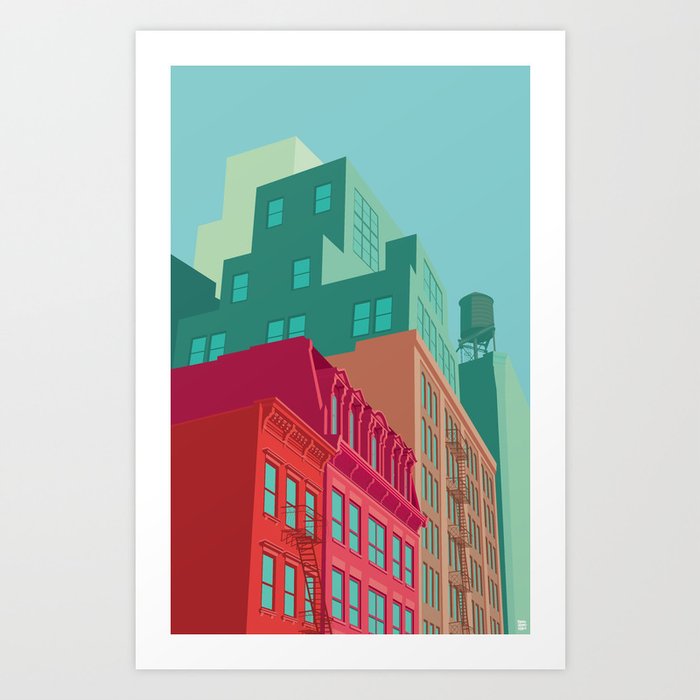 Mulberry Street Soho Nyc Art Print