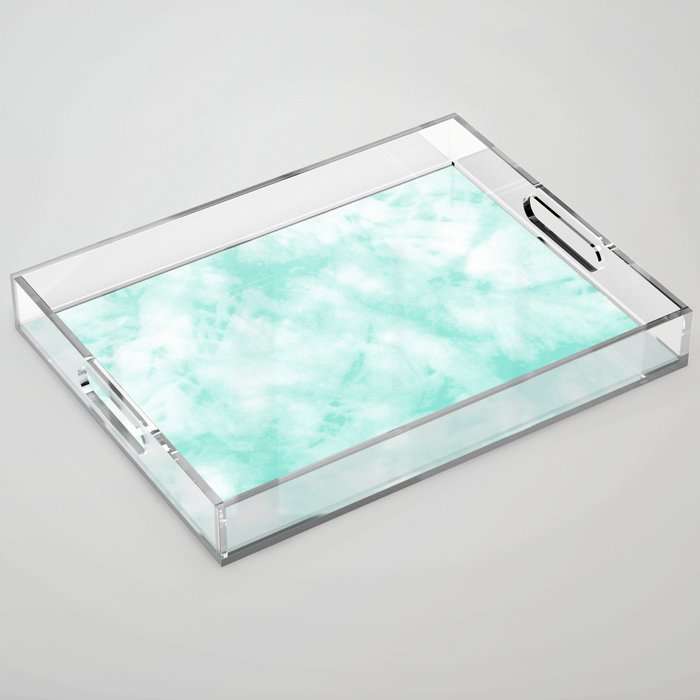 Blue Tie Dye Acrylic Tray