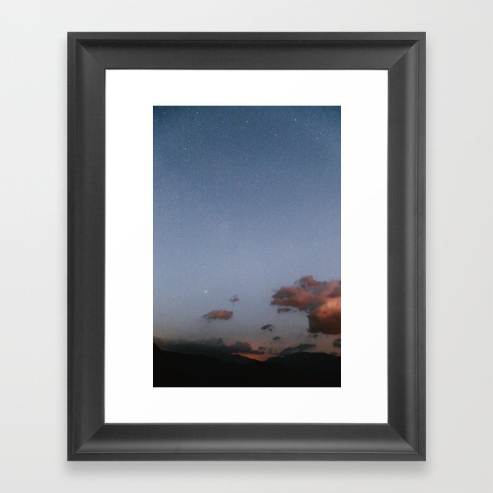 Late Summer Sunset in the Mountains | Nautre and Landscape Photography Framed Art Print