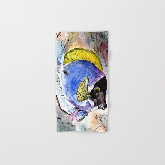 fish with yellow fin Hand & Bath Towel
