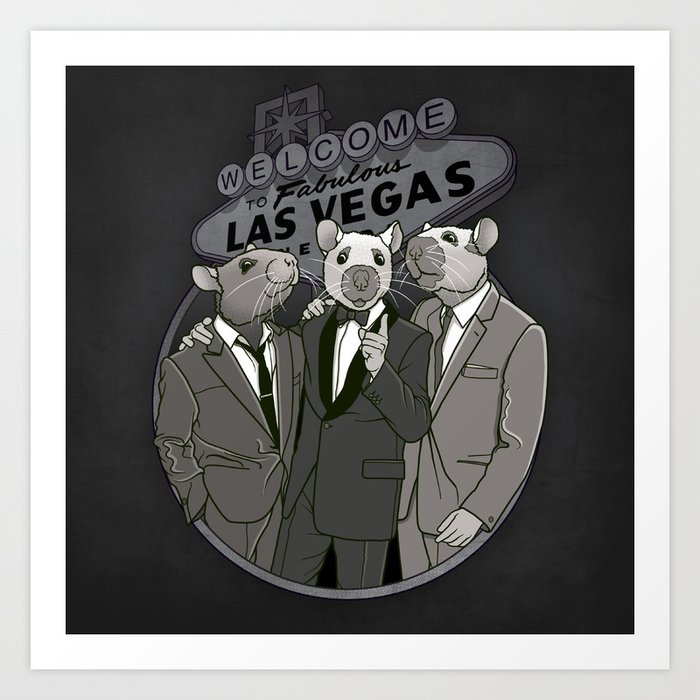 Rat Pack Art Print By Rubyred Society6 Rat Pack Art Print