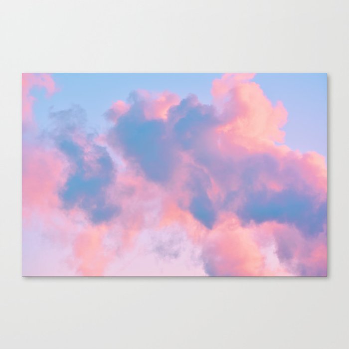 cotton candy cloud Canvas Print