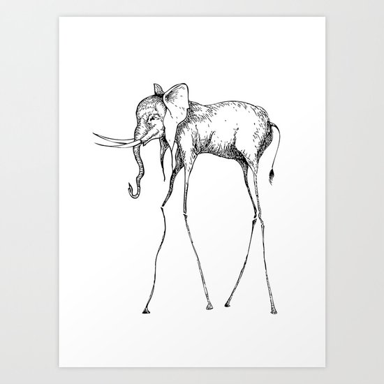 Elephant Art Print