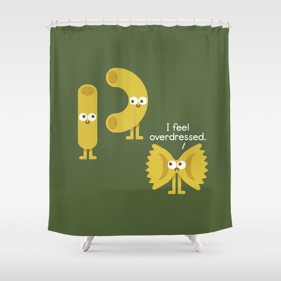 Pasta Party Shower Curtain