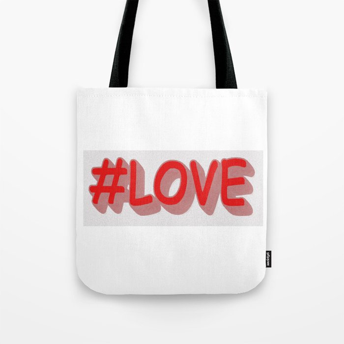 Cute Expression Design "#LOVE". Buy Now Tote Bag