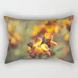 Vibrant Matthiola incana flowers Rectangular Pillow