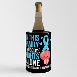 Prostate Cancer Blue Ribbon Survivor Awareness Wine Chiller