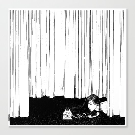 asc 536 - La mise en scène ( I'll be late tonight darling) Canvas Print