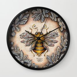 Crystal bumblebee Wall Clock