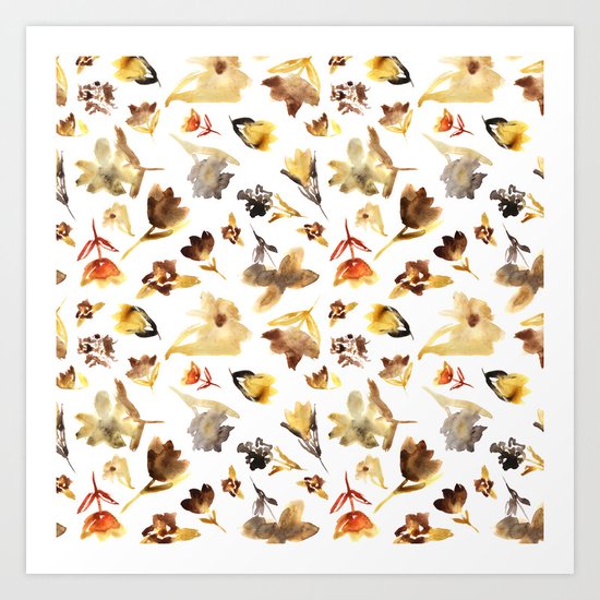 The beauty of dry flowers #2 Art Print