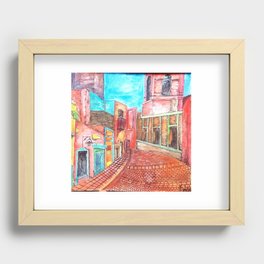 vivid mexican alley Recessed Framed Print