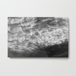 Dark clouds Metal Print | Landscape, Photo, Black and White, Nature 