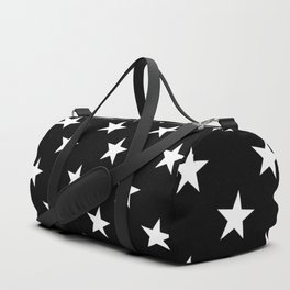 Little Stars (White & Black Pattern) Duffle Bag