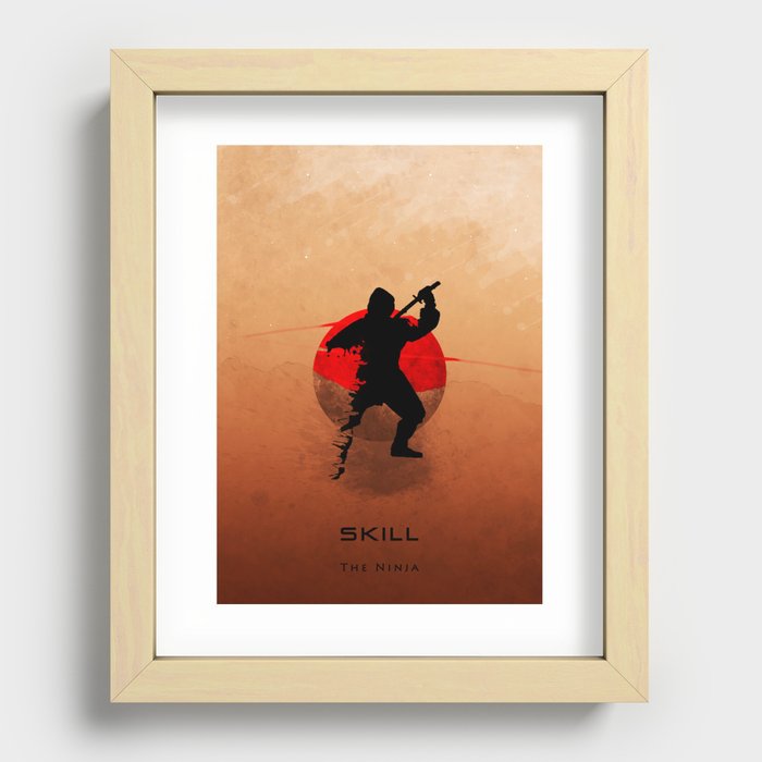 The Ninja Recessed Framed Print