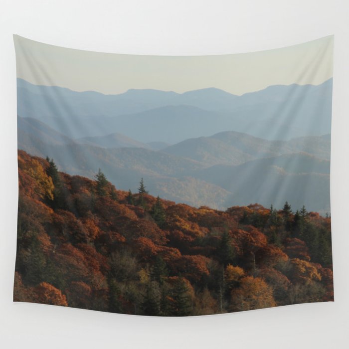 The Blue Ridge Mountains NC, Fine Art Photography Wall Tapestry