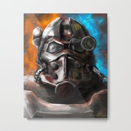 War Never Changes Metal Print | Illustration, Game, Painting, Sci-Fi 