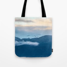 Moutains in the Alps, France Tote Bag