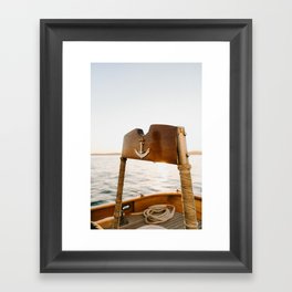 At The Helm Gerahmter Kunstdruck | Sunsetsail, Sailing, Newengland, Sailboat, Color, Digital, Sunsetphotography, Maine, Ocean, Compass 