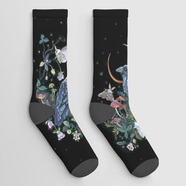 Moon Raven  Socks
