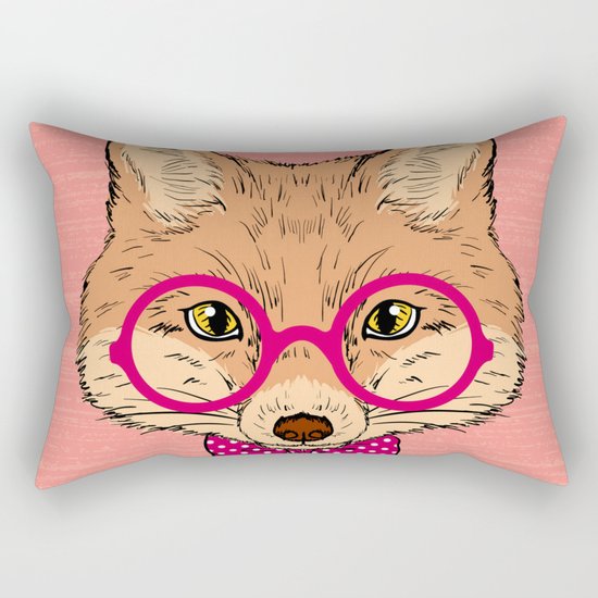 Smart Fox Rectangular Pillow